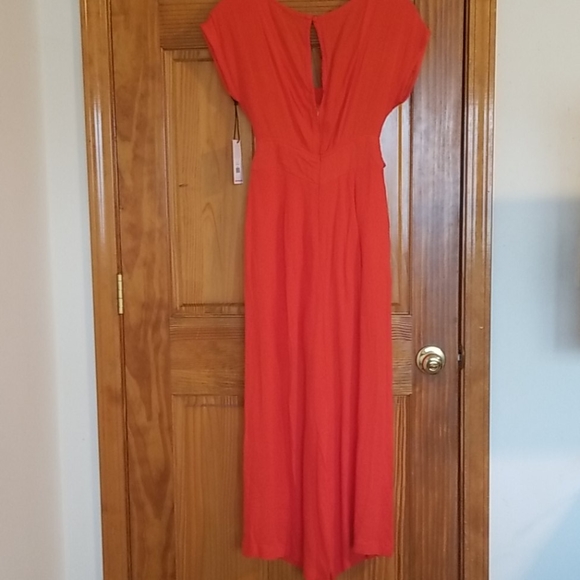 Dex Coral Crepe Jumpsuit NWT - Picture 4 of 8